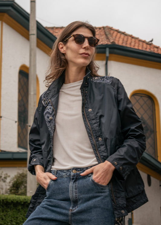 CHAQUETA FIELD REGULAR BERLIN AZUL OSCURO PALM TROPICARIO