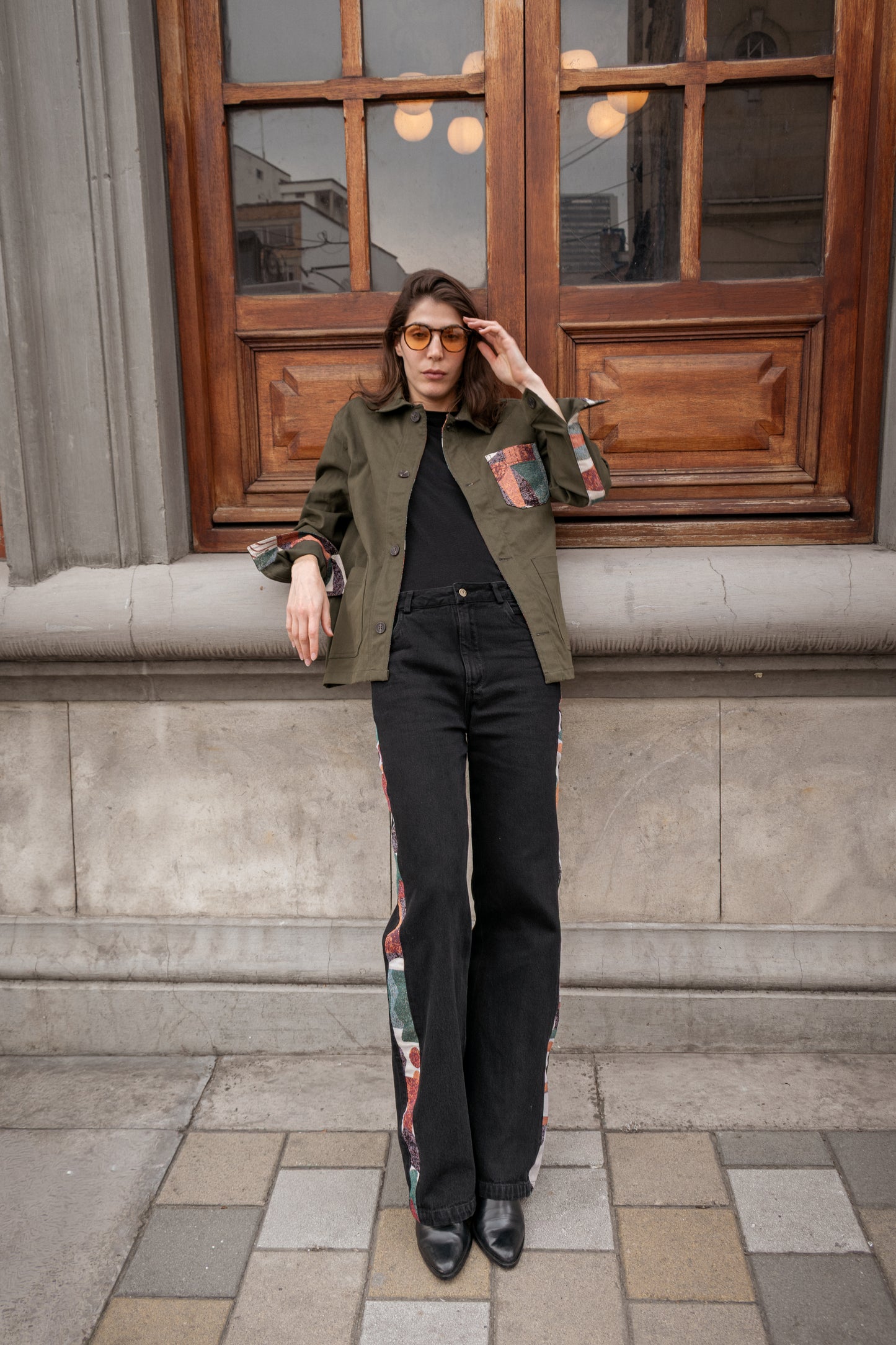 WORK JACKET REGULAR BROOKLYN OLIVE GREEN COLORS