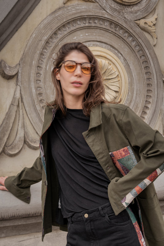 CHAQUETA WORK REGULAR BROOKLYN VERDE OLIVA COLORS