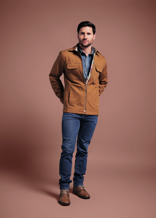 CHAQUETA WORK REGULAR DUBLIN TABACO CACTUS