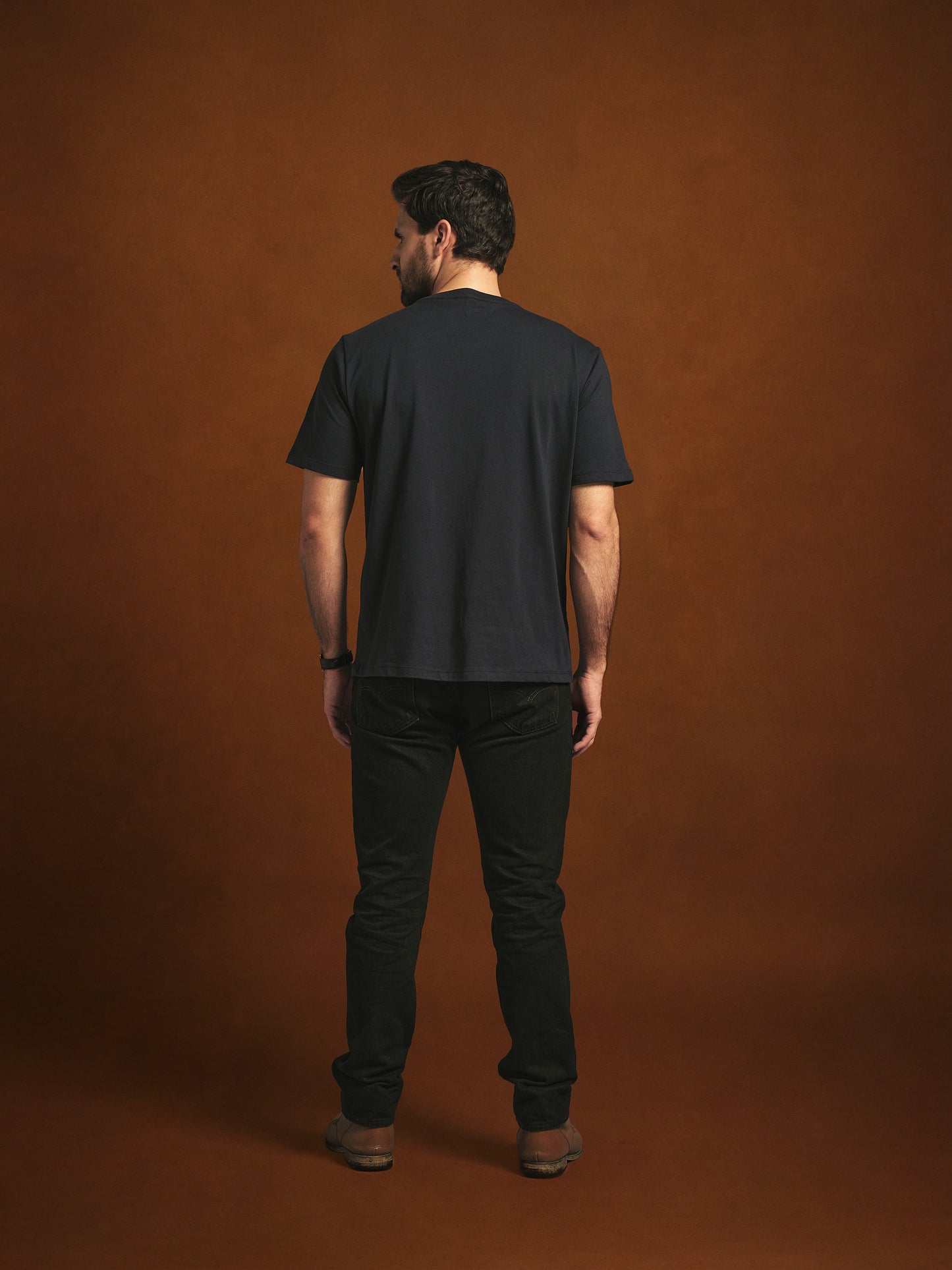 CAMISETA CUELLO REDONDO REGULAR PORTLAND AZUL OSCURO PERSA