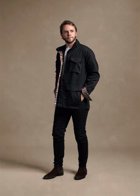 CHAQUETA FIELD REGULAR NASHVILLE NEGRO MULTICOLOR