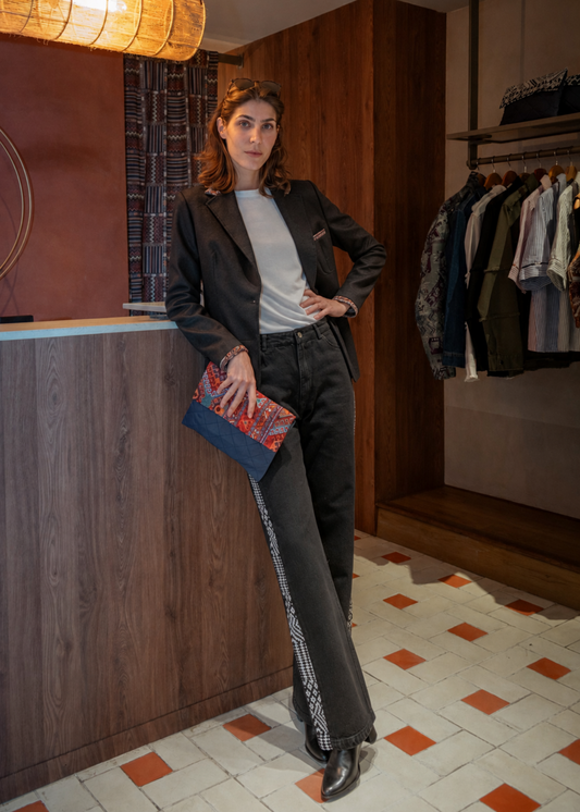 JEAN REGULAR FIT LOLA NEGRO B&W