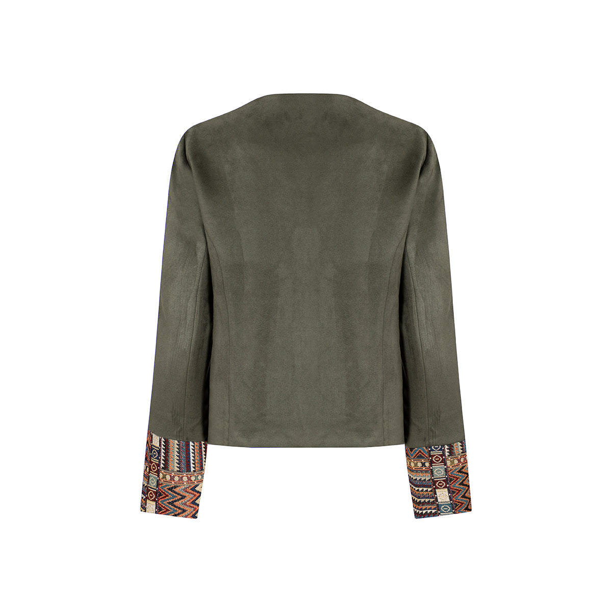 CHAQUETA CLÁSICA REGULAR MADRID VERDE OLIVA MULTICOLOR