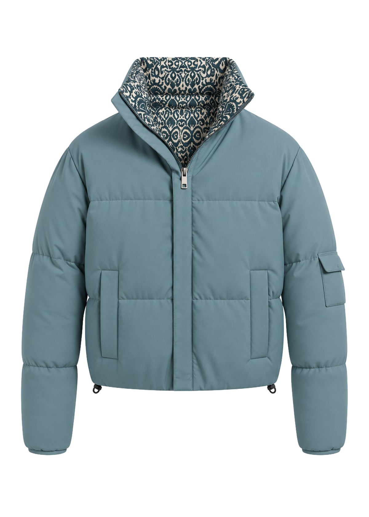CHAQUETA ACOLCHADA REGULAR QUEBEC AZUL INDIA BLUE