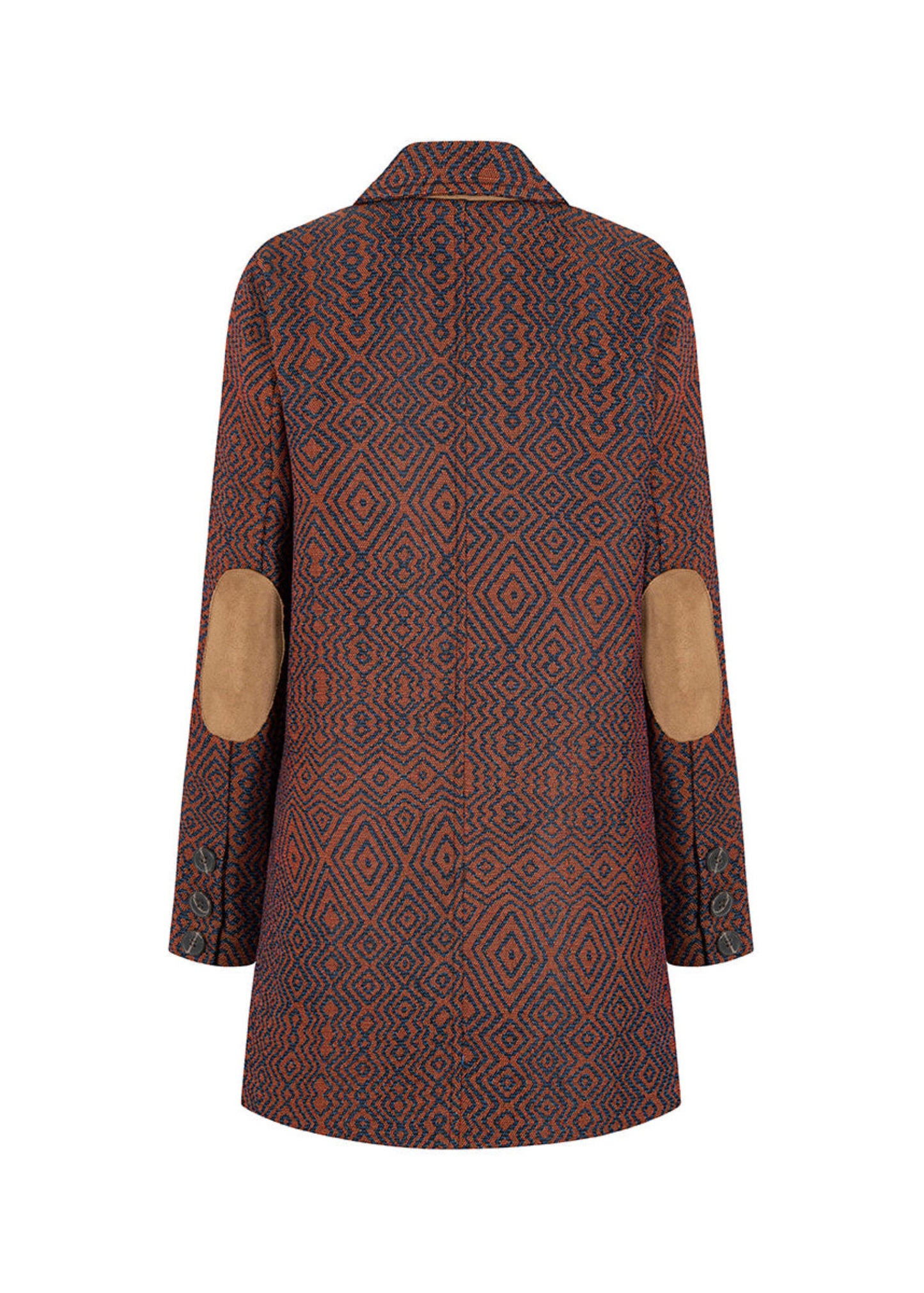 BLAZER CRUZADO REGULAR BILBAO TERRACOTA ROMBOS