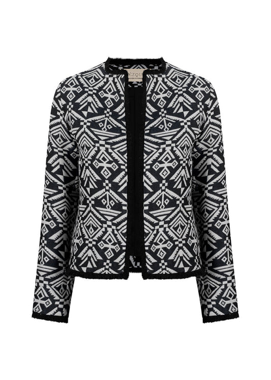 CHAQUETA CLÁSICA REGULAR BURGOS NEGRO TRIBAL BLACK