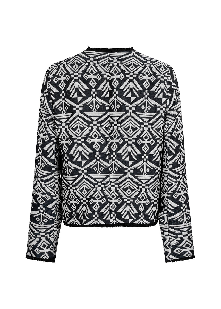 CHAQUETA CLÁSICA REGULAR BURGOS NEGRO TRIBAL BLACK