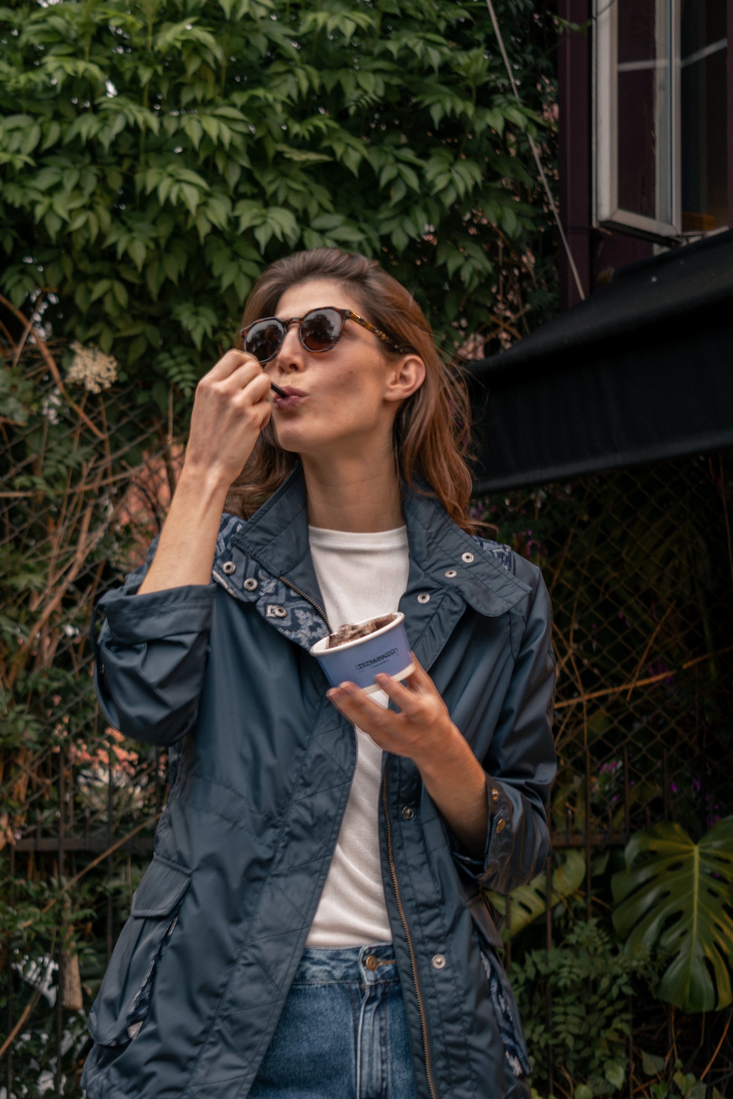 CHAQUETA FIELD REGULAR BERLIN AZUL OSCURO PALM TROPICARIO