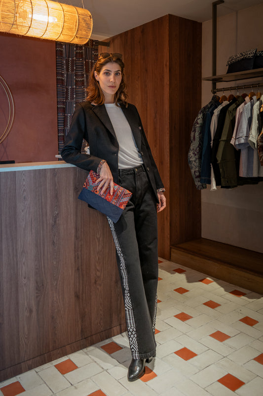 JEAN REGULAR FIT LOLA NEGRO B&W