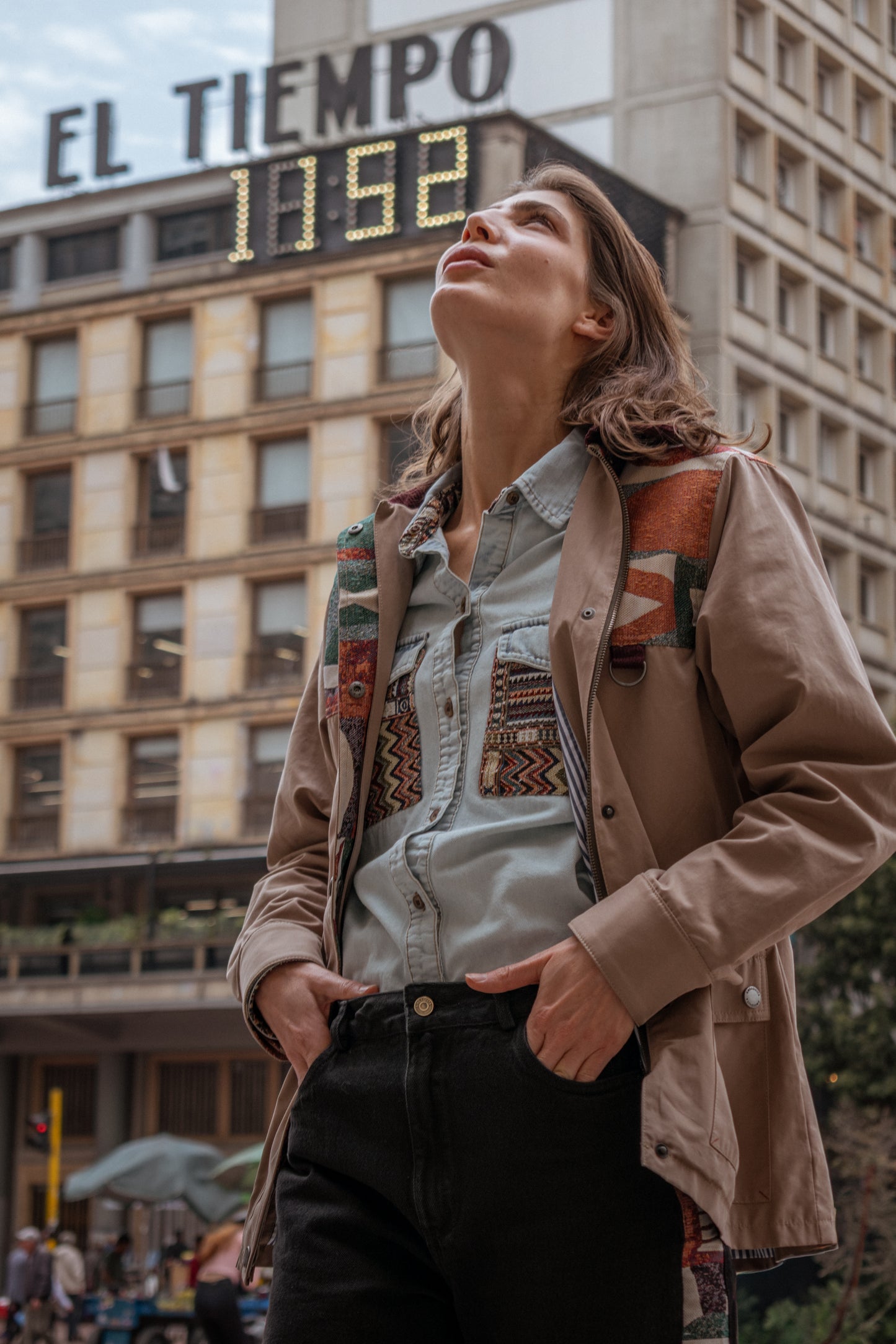 CHAQUETA BOMBER OVERSIZED ALASKA  KHAKI COLORS