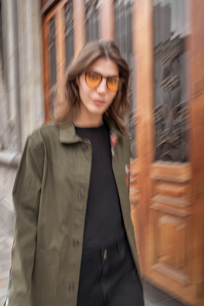 WORK JACKET REGULAR BROOKLYN OLIVE GREEN COLORS