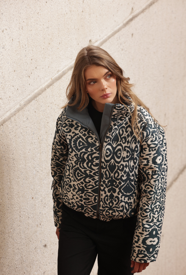 Chaqueta puffy doble faz baby blue Warmi