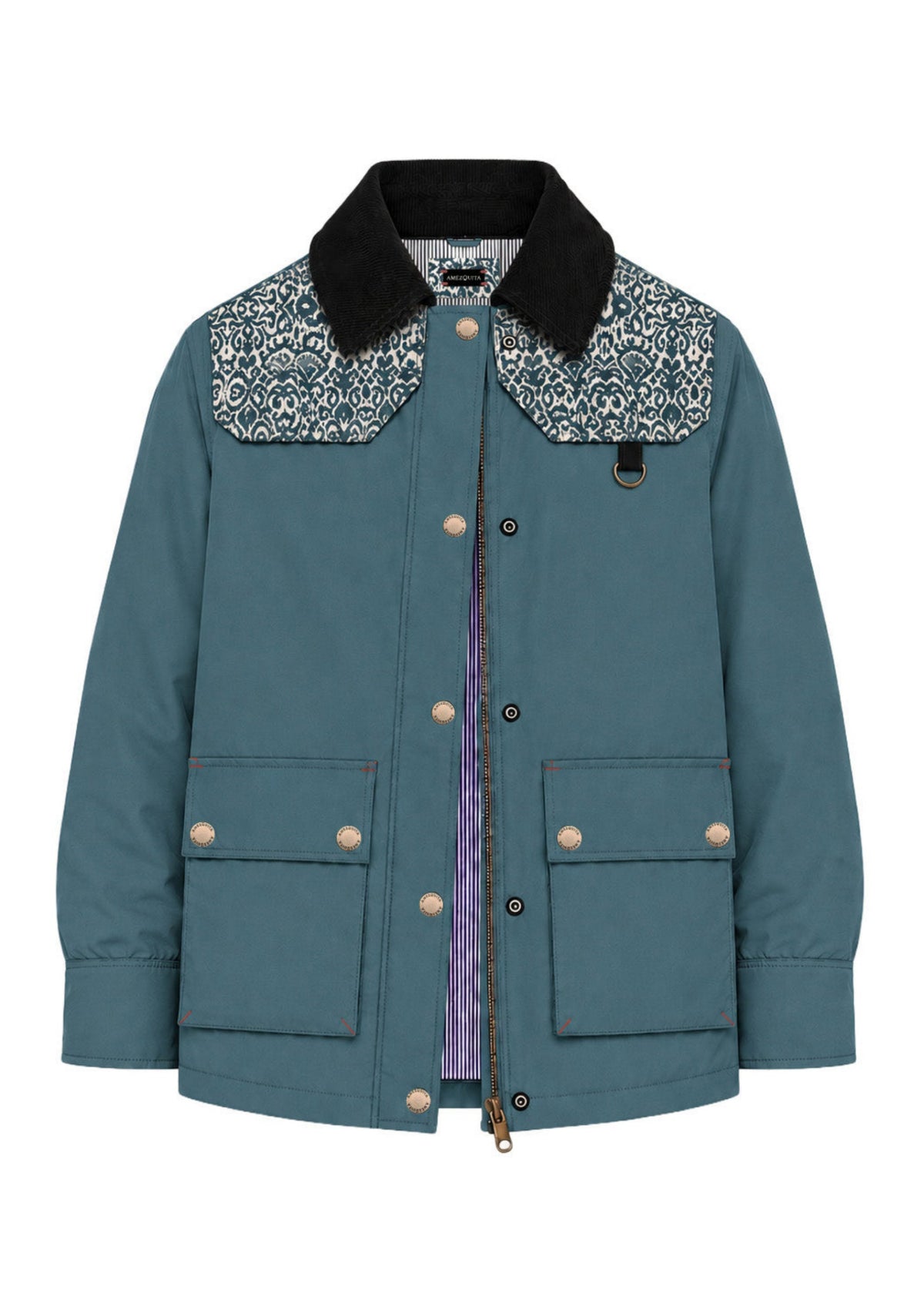 CHAQUETA BOMBER OVERSIZED ALASKA  AZUL  INDIA
