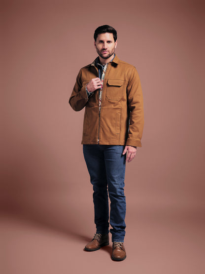 CHAQUETA WORK REGULAR DUBLIN TABACO CACTUS