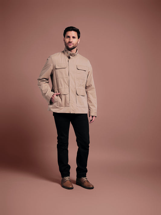 CHAQUETA FIELD REGULAR AUSTIN CAQUI COLORS