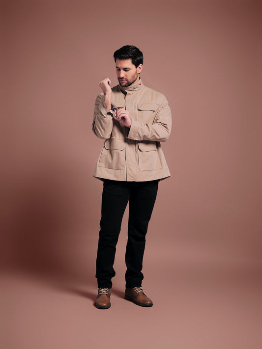 CHAQUETA FIELD REGULAR AUSTIN CAQUI COLORS