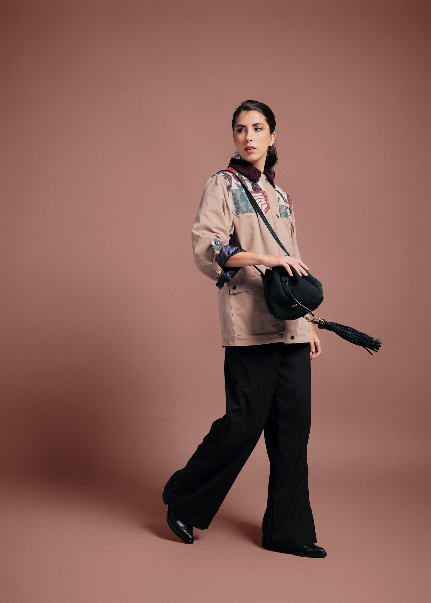 CHAQUETA BOMBER OVERSIZED ALASKA  KHAKI COLORS