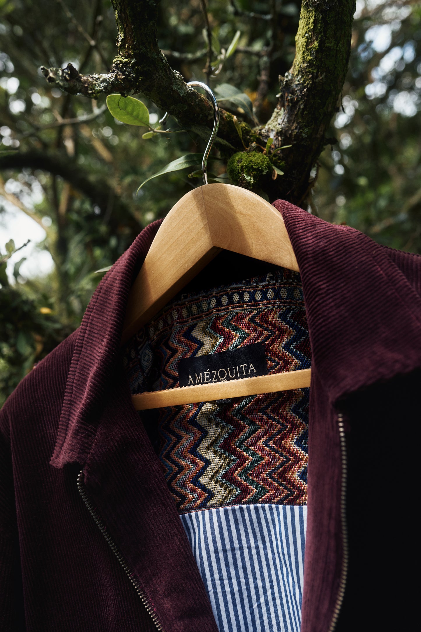CHAQUETA BOMBER REGULAR BONN VINO MULTICOLOR