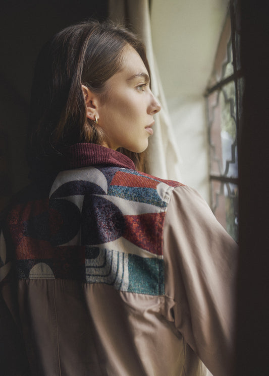 CHAQUETA BOMBER OVERSIZED ALASKA  KHAKI COLORS