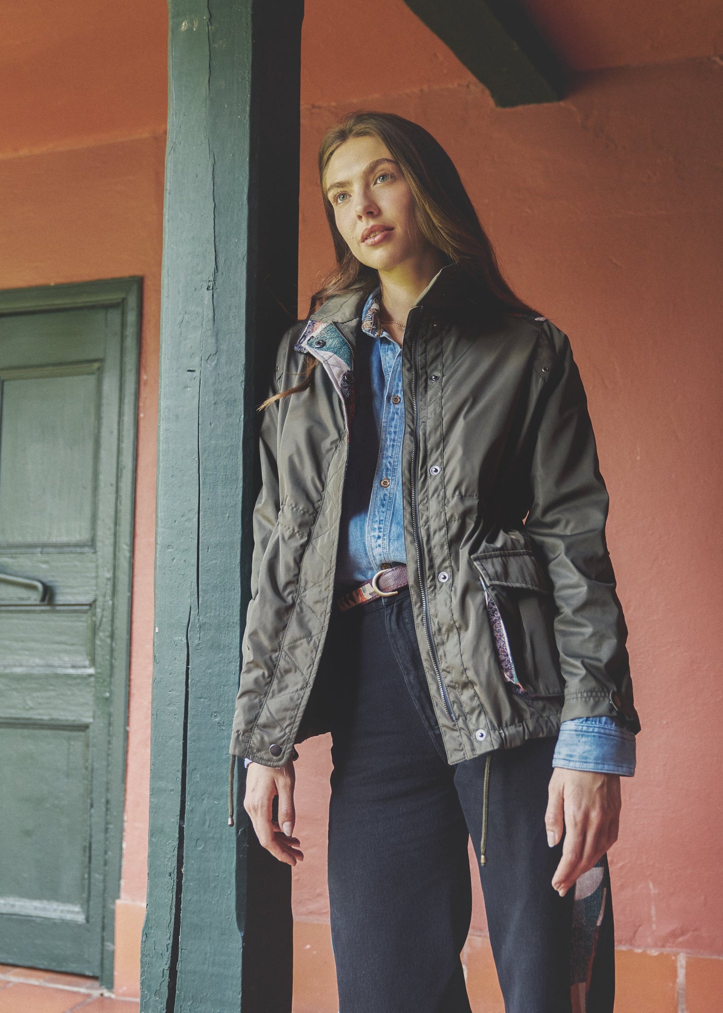 CHAQUETA FIELD REGULAR BERLIN VERDE MILITAR COLORS