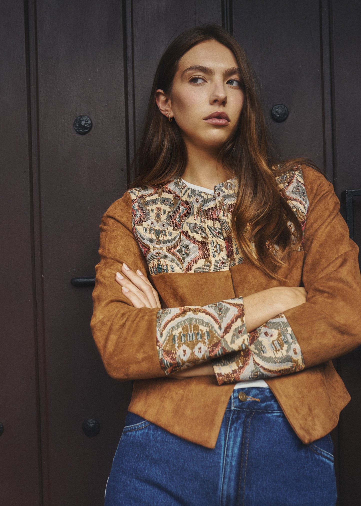 CHAQUETA CLÁSICA REGULAR MADRID CAQUI OPTIC