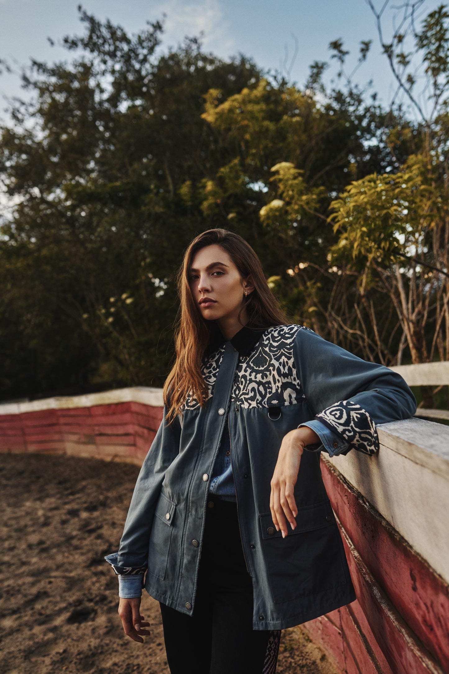 CHAQUETA BOMBER OVERSIZED ALASKA  AZUL  INDIA