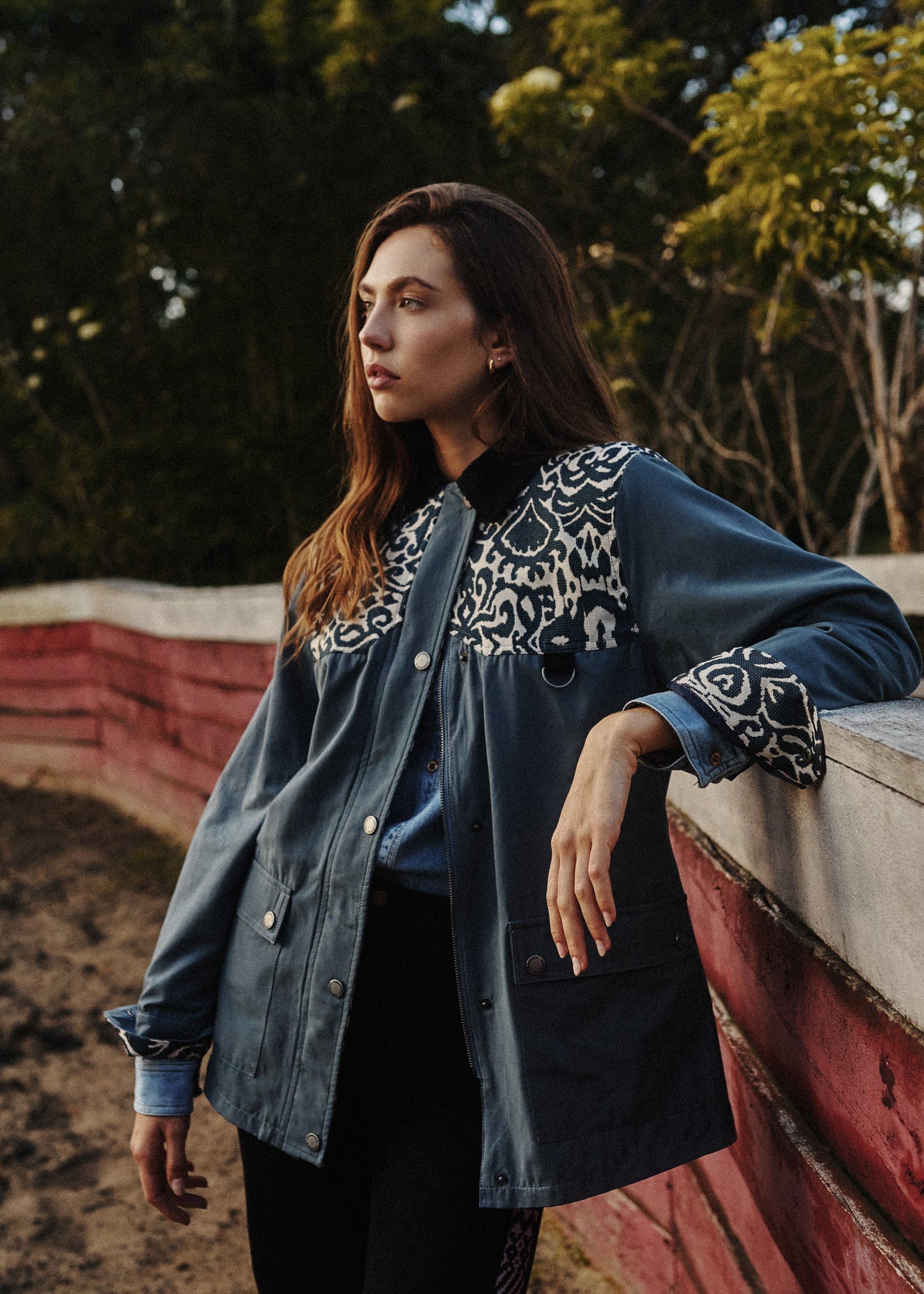 CHAQUETA BOMBER OVERSIZED ALASKA  AZUL  INDIA