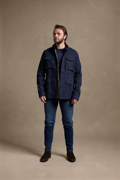 CHAQUETA FIELD REGULAR NASHVILLE AZUL OSCURO MULTICOLOR
