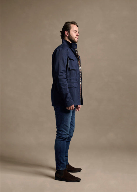 CHAQUETA FIELD REGULAR NASHVILLE AZUL OSCURO MULTICOLOR