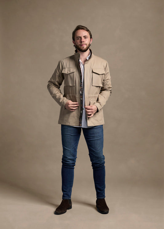CHAQUETA FIELD REGULAR NASHVILLE CAQUI MULTICOLOR