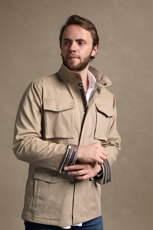 CHAQUETA FIELD REGULAR NASHVILLE CAQUI MULTICOLOR