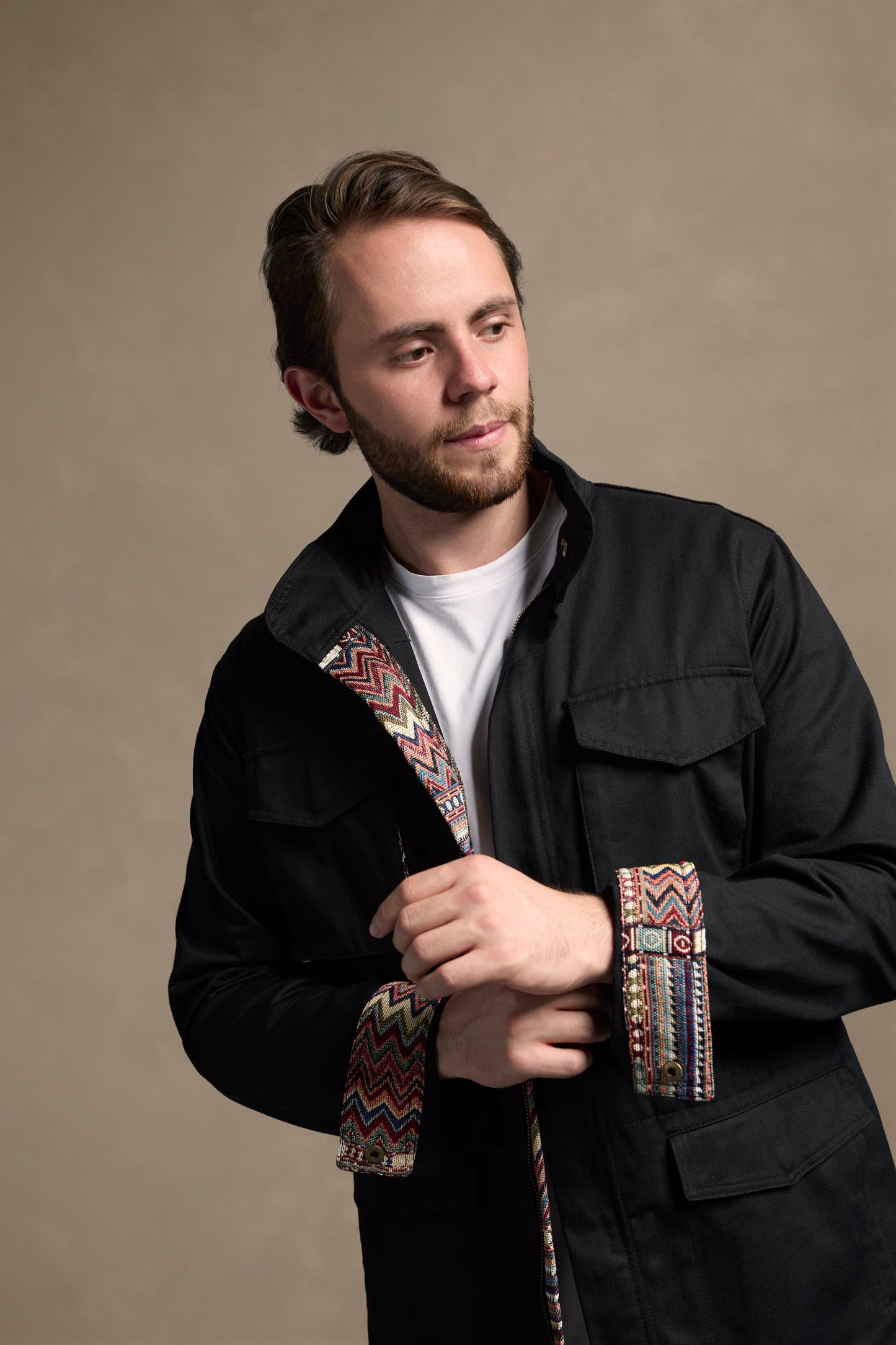 CHAQUETA FIELD REGULAR NASHVILLE NEGRO MULTICOLOR