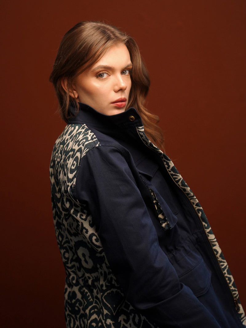 CHAQUETA FIELD REGULAR BRUSELAS AZUL OSCURO INDIA BLUE