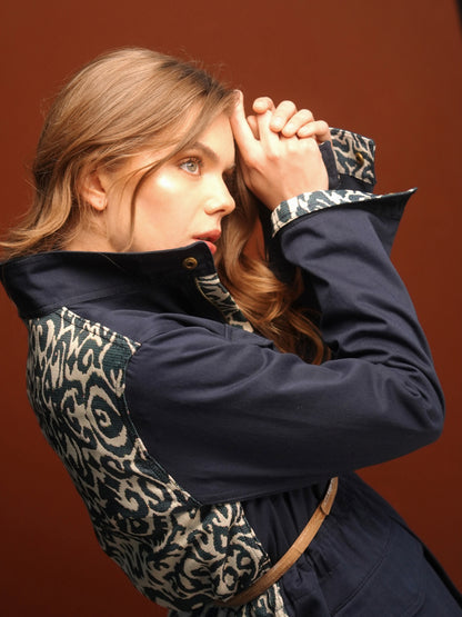 CHAQUETA FIELD REGULAR BRUSELAS AZUL OSCURO INDIA BLUE