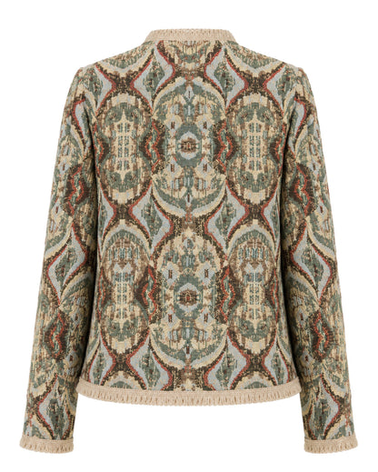 CHAQUETA CLÁSICA REGULAR BURGOS VERDE OPTIC ILLUSION