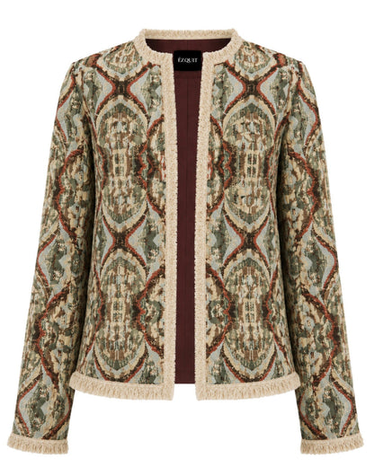CHAQUETA CLÁSICA REGULAR BURGOS VERDE OPTIC ILLUSION