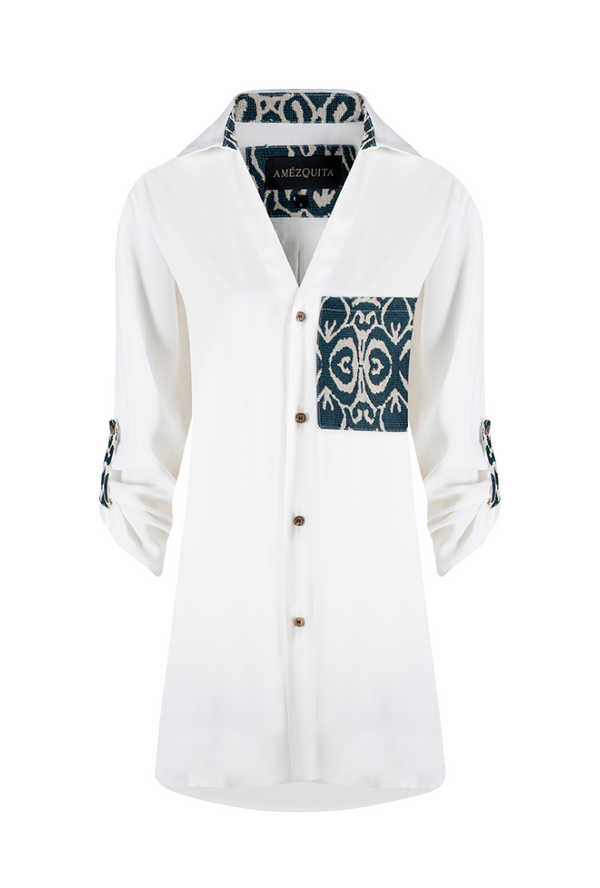 Camisa larga blanca Lili