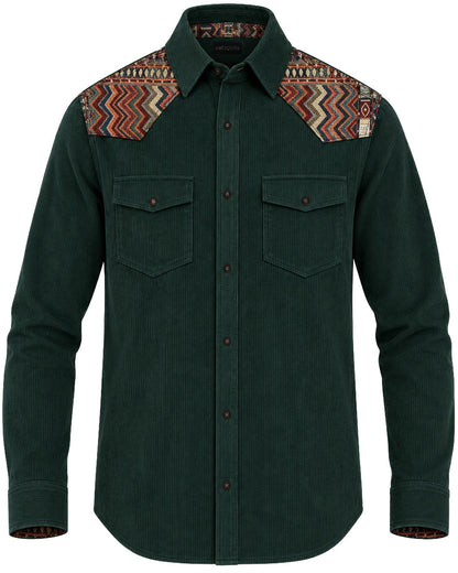 CAMISA CLASICA REGULAR NEW YORK VERDE MEDIO MULTICOLOR