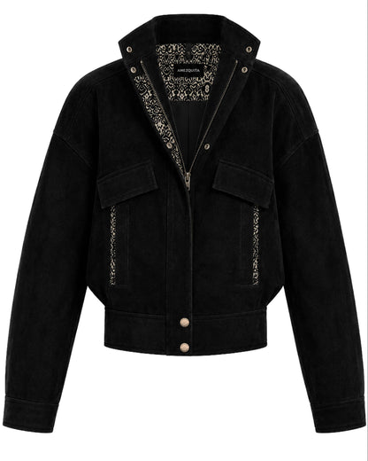 CHAQUETA BOMBER REGULAR LISBOA NEGRO INDIA NEGRO