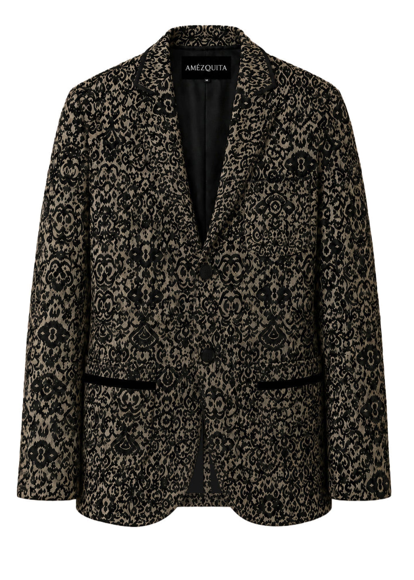 BLAZER SENCILLO REGULAR PETRA INDIA NEGRO
