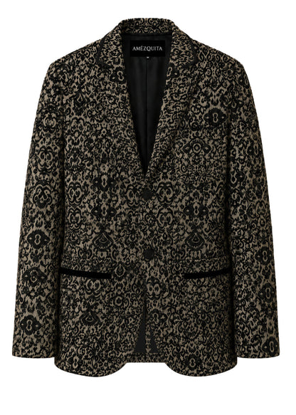 BLAZER SENCILLO REGULAR PETRA INDIA NEGRO