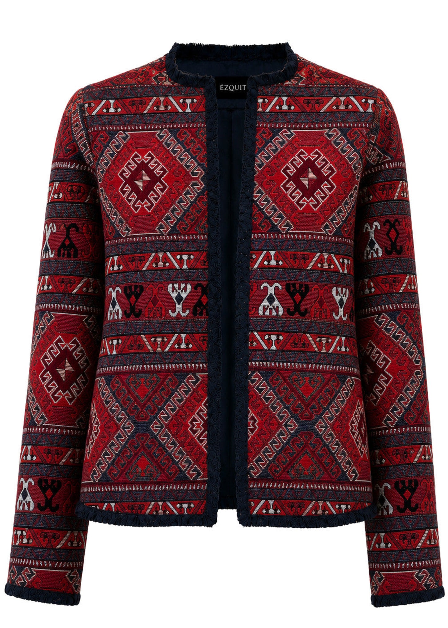 CHAQUETA CLÁSICA REGULAR BURGOS ROJO PERSA