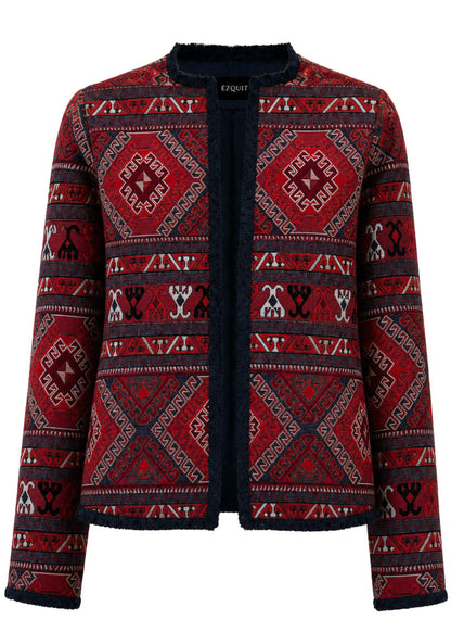 CHAQUETA CLÁSICA REGULAR BURGOS ROJO PERSA
