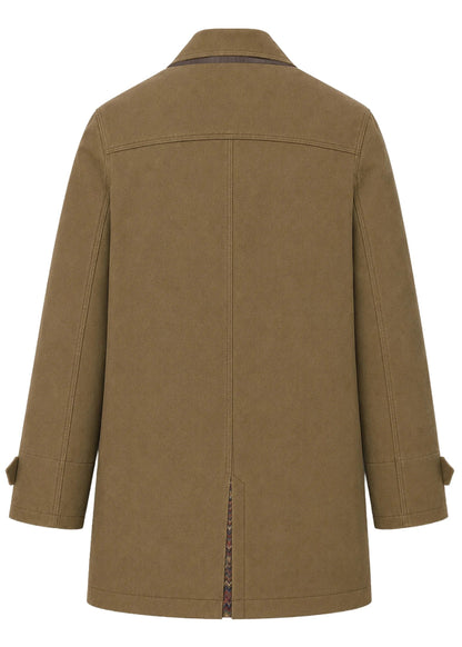 ABRIGO TRENCH REGULAR EDIMBURGO CAQUI MULTICOLOR