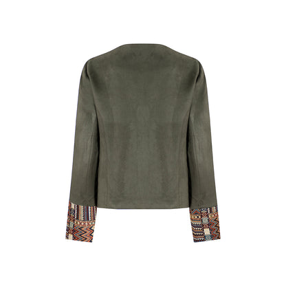 CHAQUETA CLÁSICA REGULAR MADRID VERDE OLIVA MULTICOLOR