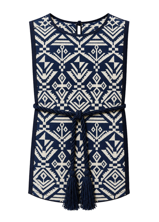 ACCESORIO CASULLA REGULAR AZUL KUWAIT AZUL OSCURO TRIBAL AZUL