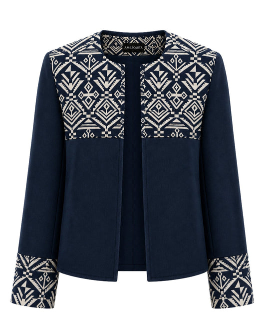 CHAQUETA CLÁSICA REGULAR MADRID AZUL TRIBAL