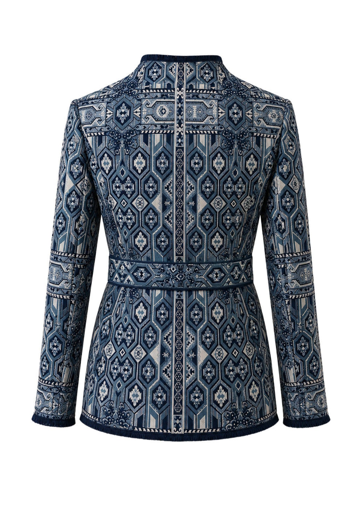 CHAQUETA KIMONO REGULAR OSAKA AZUL PALM TROPICARIO