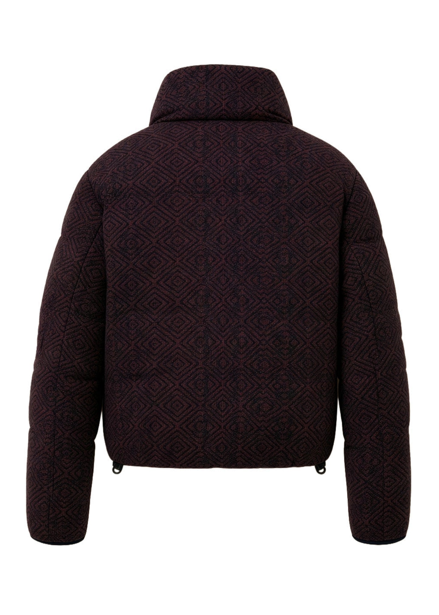 CHAQUETA ACOLCHADA REGULAR QUEBEC AZUL ROMBOS TERRACOTA